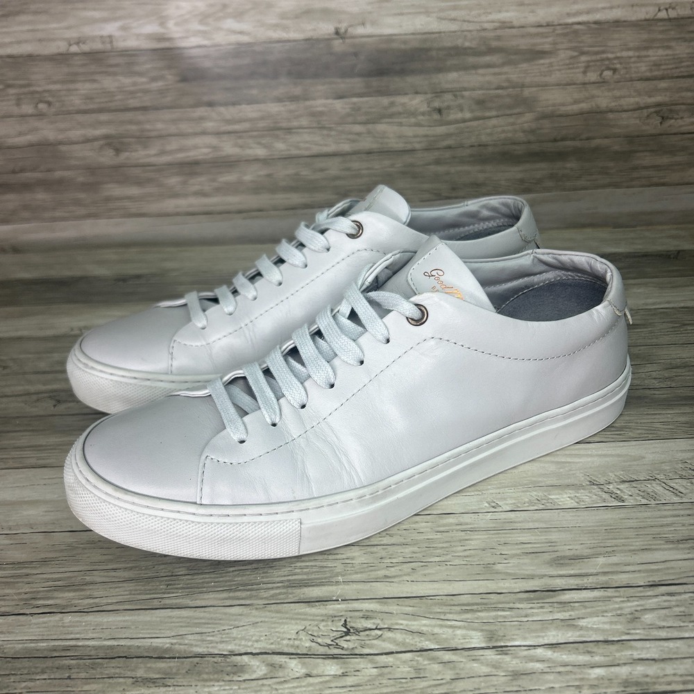 Good Man Brand Edge Lo Top Sneaker Wet Weather Grey Leather Italy Men's Size 8